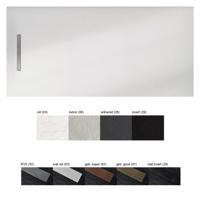 Xenz Soft douchevloer - 140x100x3 - balk afvoer rvs - incl. sealing tape - antraciet STL100140ST-05-52 Xenz Soft douchevloer - 140x100x3 - balk afvoer rvs - incl. sealing tape - antraciet STL100140ST-05-52