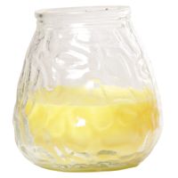 Citronella lowboy tafelkaars - 10 cm - 40 branduren - citrusgeur