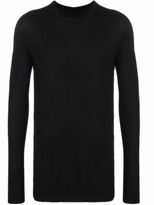 Boris Bidjan Saberi pull en cachemire à bords nervurés - Noir