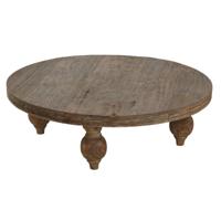 Hoofdtafel Home ESPRIT Natuurlijk 100 x 100 x 30 cm