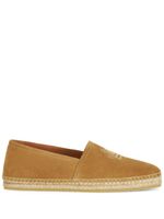 ETRO logo-embroidered suede espadrilles - Marron - thumbnail