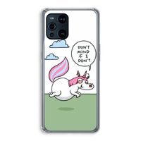 Unicorn: Oppo Find X3 Pro Transparant Hoesje