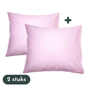 Zavelo Kussenslopen - Hotelkwaliteit - Set van 2 Stuks - Roze - 60x70cm - 100% Katoen - Hotelsluiting