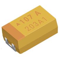 AVX TAJD106K025SNJ Tantaalcondensator (l x b x h) 7.3 x 4.3 x 2.8 mm 1 stuk(s)