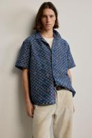 Blauw geruite overhemd - BLUE - XL