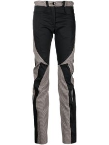 Kiko Kostadinov pantalon droit à empiècements contrastants - Noir