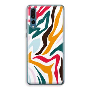 Colored Zebra: Huawei P20 Pro Transparant Hoesje