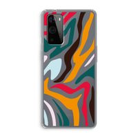 Colored Zebra: OnePlus 9 Pro Transparant Hoesje