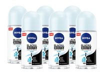 Nivea Black & White Invisible Pure Roll-on Voordeelverpakking