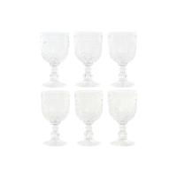 Set van bekers Home ESPRIT Transparant Kristal 270 ml (6 Stuks)