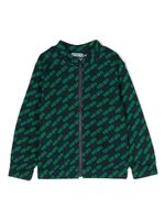 Kenzo Kids veste en coton à logo imprimé - Bleu