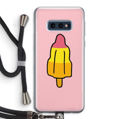 Raketijsje: Samsung Galaxy S10e Transparant Hoesje met koord