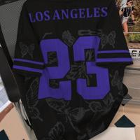 Bon&Bon Sporsity Heren Voetbal T-shirt - Oversized V-hals Mesh Top Zwart / L