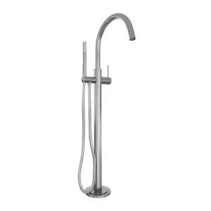 Brauer Chrome Edition Staande Badkraan - handdouche staaf 1 stand -2 gladde knoppen - PVD - chroom 5-CE-042-1