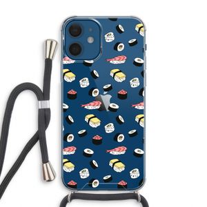 Sushi time: iPhone 12 Transparant Hoesje met koord