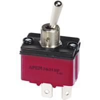 APEM 3631NF/2 3631NF/2 Tuimelschakelaar 250 V/AC 6 A 1x uit/aan Continu 1 stuk(s)