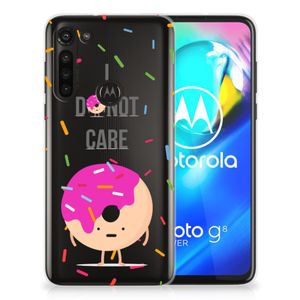 Motorola Moto G8 Power Siliconen Case Donut Roze