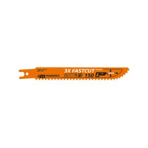 Reciprozaagblad 150mm Fastcut Mandrex 3X hoge snelheid (2 st.) ook voor vierkante gaten