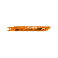 Reciprozaagblad 150mm Fastcut Mandrex 3X hoge snelheid (2 st.) ook voor vierkante gaten