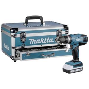 Makita HP488D009 Accu-klopboor/schroefmachine 2 snelheden Incl. 2 accus, Incl. lader, Incl. koffer, Incl. accessoires