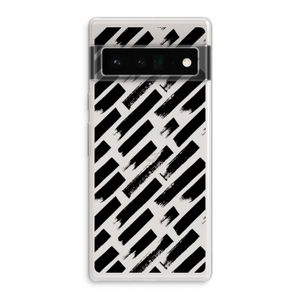Zwarte vegen: Google Pixel 6 Pro Transparant Hoesje