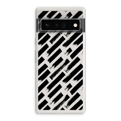 Zwarte vegen: Google Pixel 6 Pro Transparant Hoesje