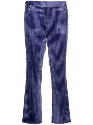 ISABEL MARANT pantalon court Dolann en velours côtelé - Violet
