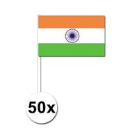 50 stuks handvlag India 12 x 24 cm