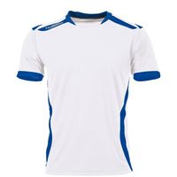 Hummel 110106 Club Shirt Korte Mouw - White-Royal - XXL