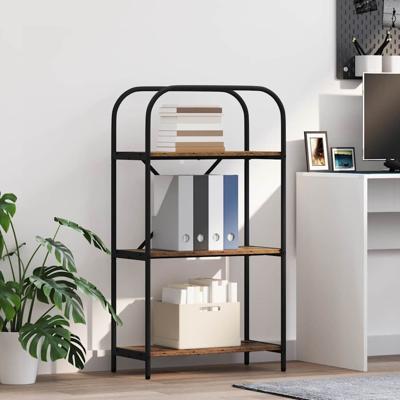 Boekenkast Oud hout 60 x 30 x 109 cm Bewerkt hout