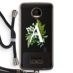 Green Brush: Motorola Moto Z Force Transparant Hoesje met koord
