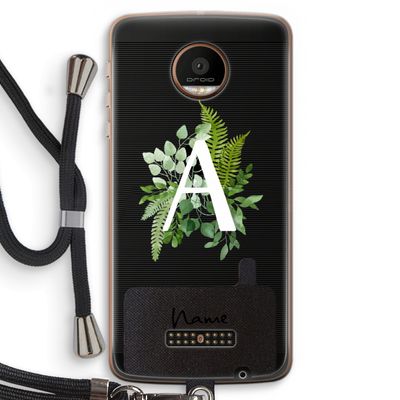 Green Brush: Motorola Moto Z Force Transparant Hoesje met koord