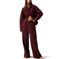 Calvin Klein Flannel Sleep Button Pant Set Female2 - thumbnail