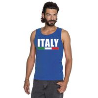 Italie supporter mouwloos shirt/ tanktop blauw heren 2XL  -