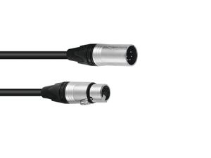 PSSO DMX cable XLR 5pin 1.5m bk Neutrik