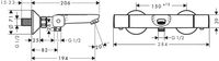 Hansgrohe Ecostat Universal badthermostaat opbouw chroom - thumbnail