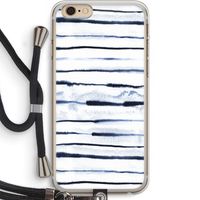 Ink Stripes: iPhone 6 PLUS / 6S PLUS Transparant Hoesje met koord