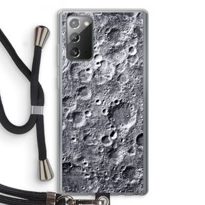 Maanlandschap: Samsung Galaxy Note 20 / Note 20 5G Transparant Hoesje met koord