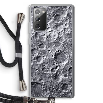 Maanlandschap: Samsung Galaxy Note 20 / Note 20 5G Transparant Hoesje met koord