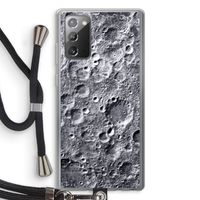 Maanlandschap: Samsung Galaxy Note 20 / Note 20 5G Transparant Hoesje met koord