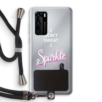 Sparkle quote: Huawei P40 Transparant Hoesje met koord