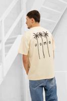24 Uomo Palm T-Shirt Heren Beige - Maat XS - Kleur: Beige | Soccerfanshop