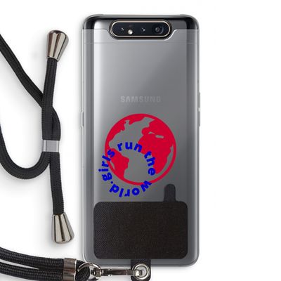 Run The World: Samsung Galaxy A80 Transparant Hoesje met koord