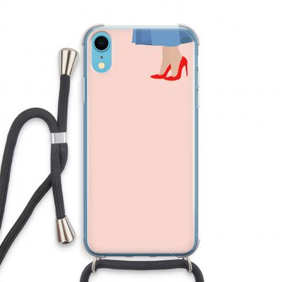 High heels: iPhone XR Transparant Hoesje met koord