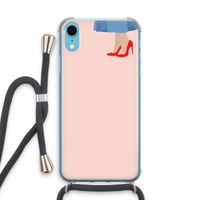 High heels: iPhone XR Transparant Hoesje met koord