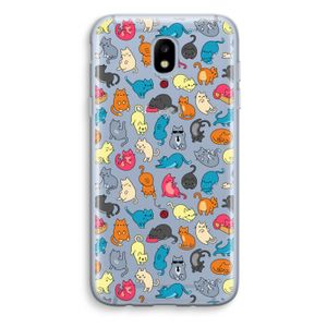 Kleurrijke katten: Samsung Galaxy J5 (2017) Transparant Hoesje