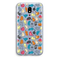 Kleurrijke katten: Samsung Galaxy J5 (2017) Transparant Hoesje