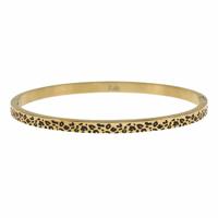 Kalli Bangle Armband Panter 4 mm Goud Kalli Bangle Armband Panter 4 mm Goud