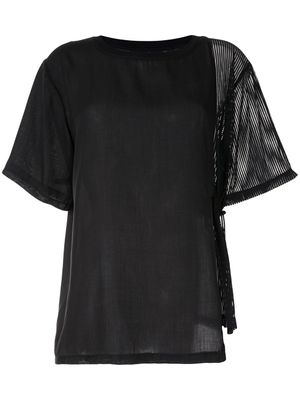 Haculla t-shirt à effet de transparence - Noir