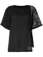Haculla t-shirt à effet de transparence - Noir